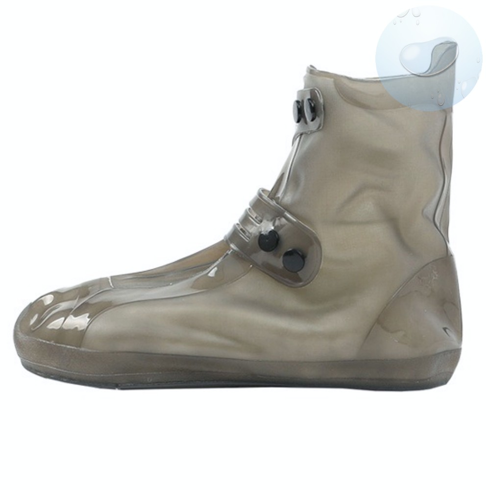 비올때 방수 신발 레인 커버 250-260 미들 그레이 논슬립 방수화 비 오는날 발 우비 눈 올때 신발 보호