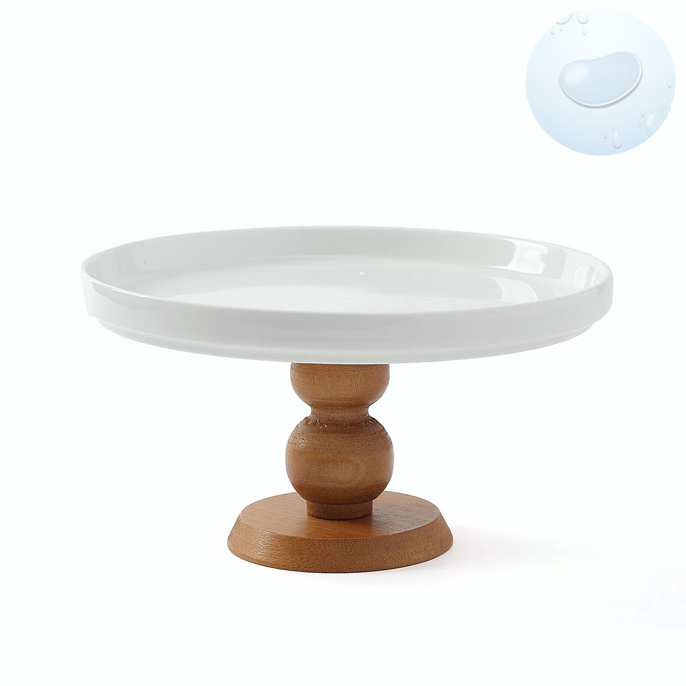 Oce 도자기 원형 접시 스탠드 트레이 케잌 스탠드 과일 플레이팅 웰컴디쉬 그릇