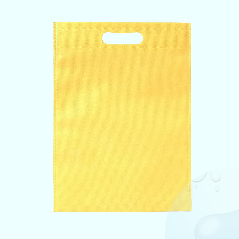 Oce 칼라 부직포 천 쇼핑백 25x35 옐로우 장바구니 학원 보조 가방 선물 포장 주머니