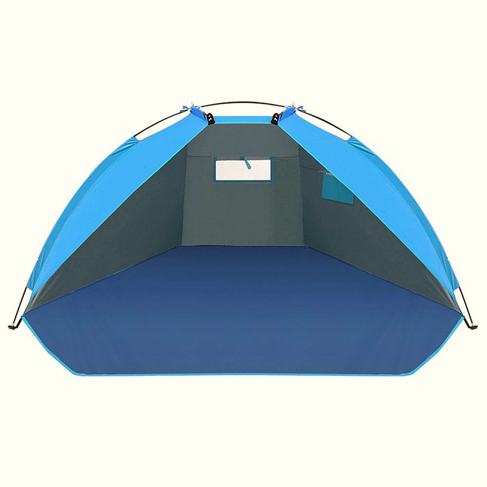 그라운드시트 방수 야외 천막 간이 텐트 2인용 블루 피크닉차광망 옥상그늘막 물놀이그늘막