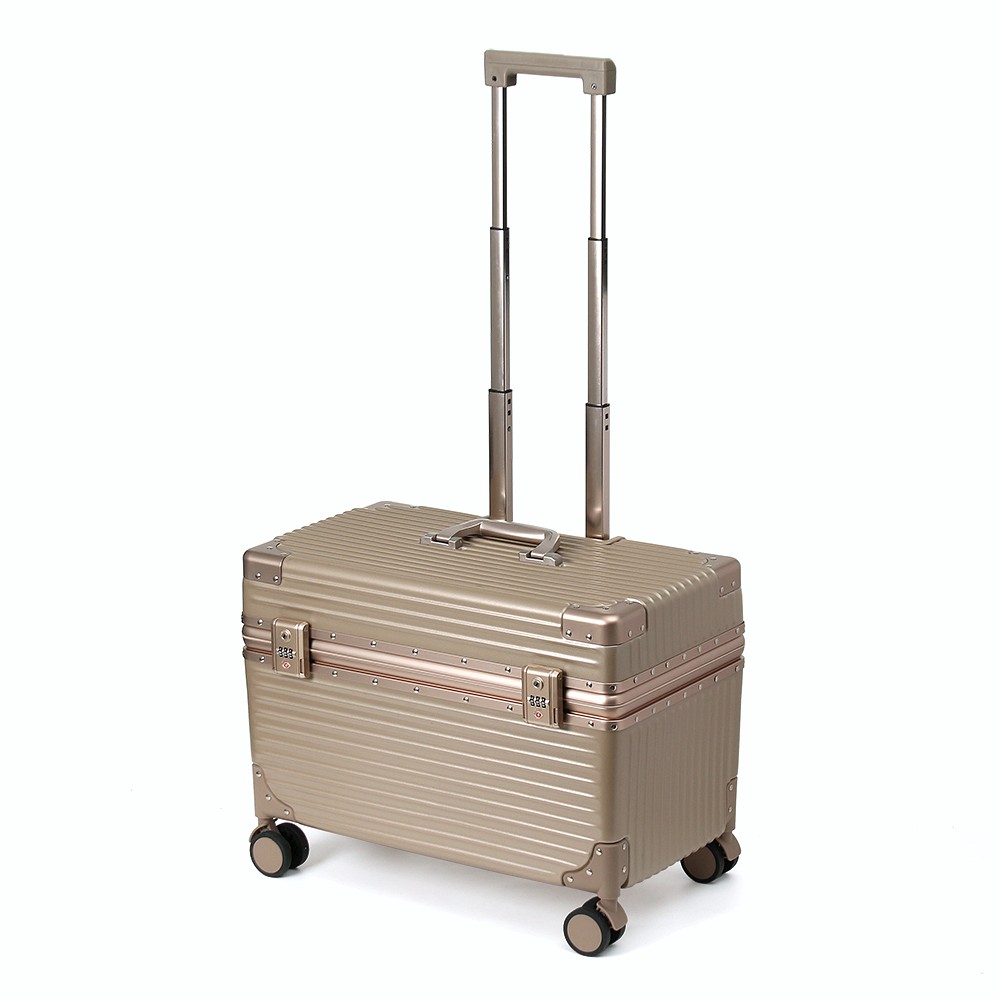 Oce TSA 키 공항 가방 가로 캐리어 20형 샴페인골드 락 프레임 캐리어 traveling bag 튼튼한 끄는 바퀴 가방