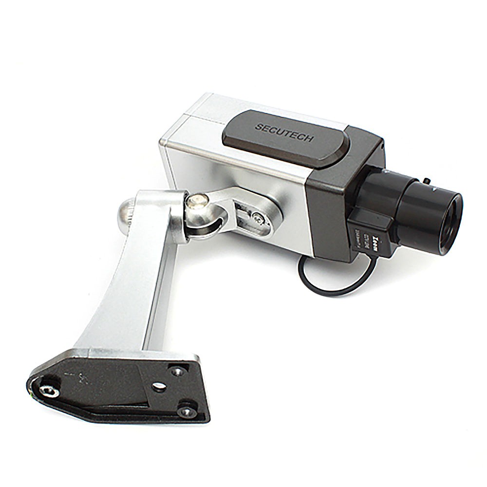 Oce 사각 모형 감시 가짜 카메라 보안 빨간불 모조 CCTV 실외 방범 TV
