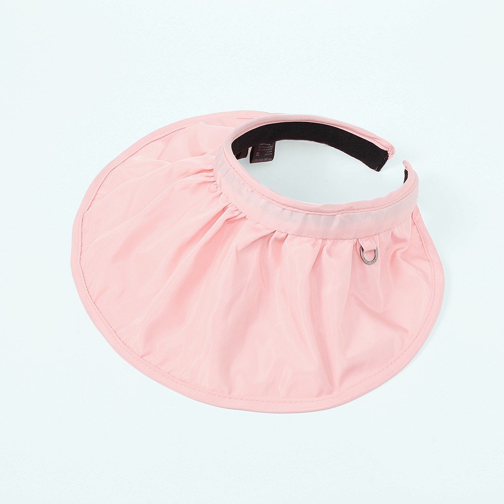Oce 접이식 여성 머리띠 롤 모자 핑크 산책 조깅 폴리 캡 스포츠 모자 헤어밴드 선캡