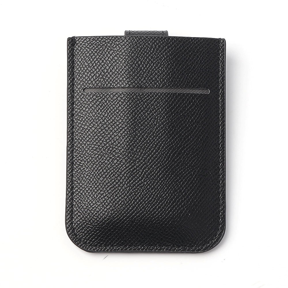 Oce 슬롯 포켓 신분증 얇은 지갑 블랙 소형 명함 purse 슬림 카드 백 신분증 지퍼 포켓