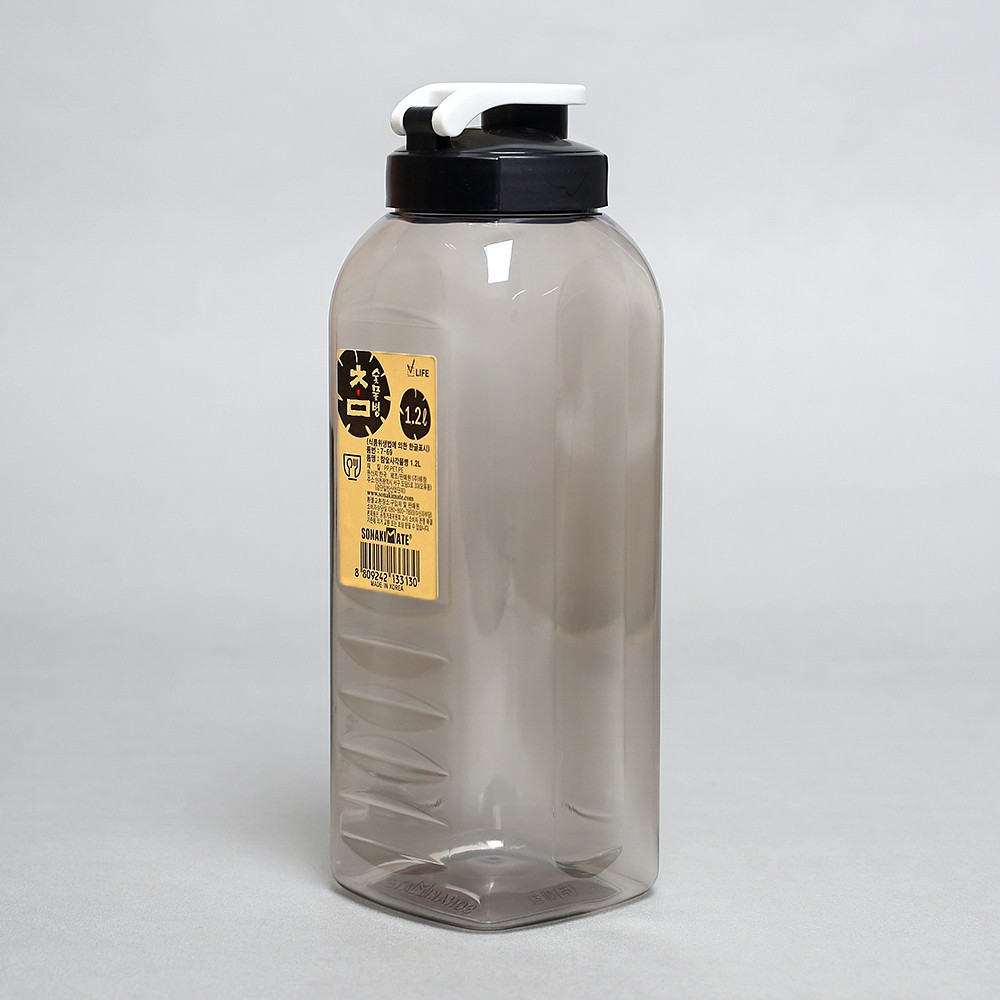 Oce 사각 원터치 식탁 물병 1.2L 뚜껑 물 저그 테이블 생수통 식당 생수통
