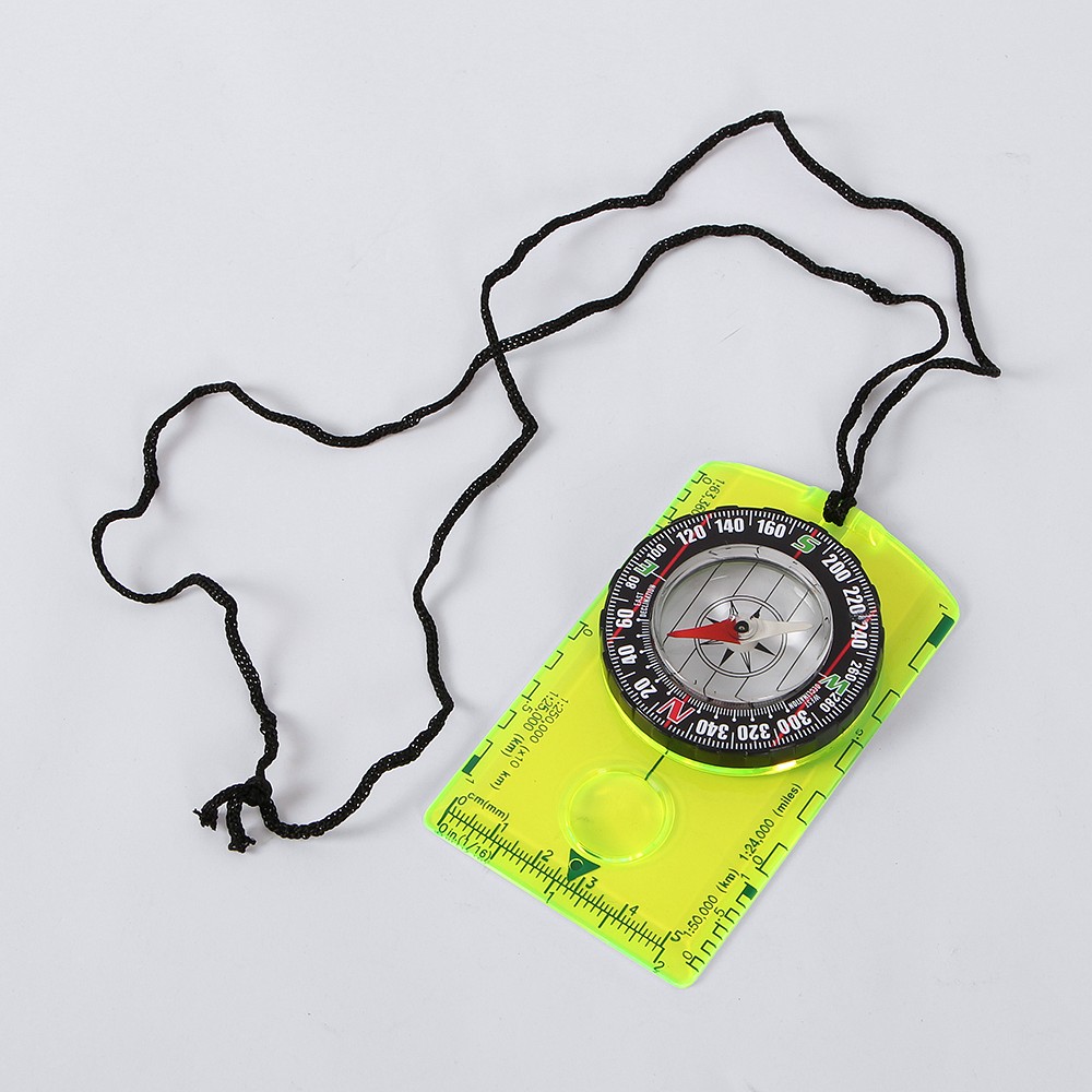 Oce 확대경 눈금자 지도분석 나침반 10.5x6.2 스트랩나침판 실거리 환산 눈금자 compass measure