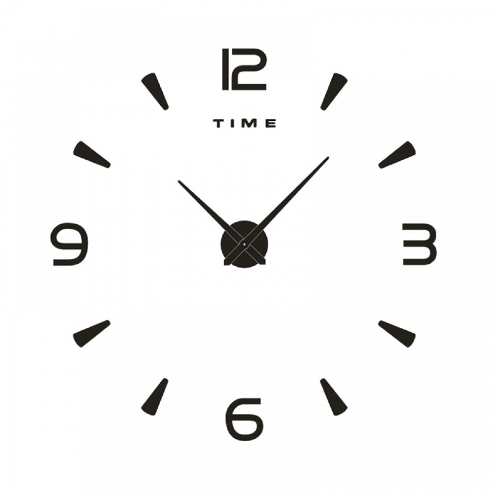 Oce 벽시계 인테리어 저소음 시계 블랙 벽에 붙이는 시계 월아트 무브먼트 사무실 꾸미기스티커