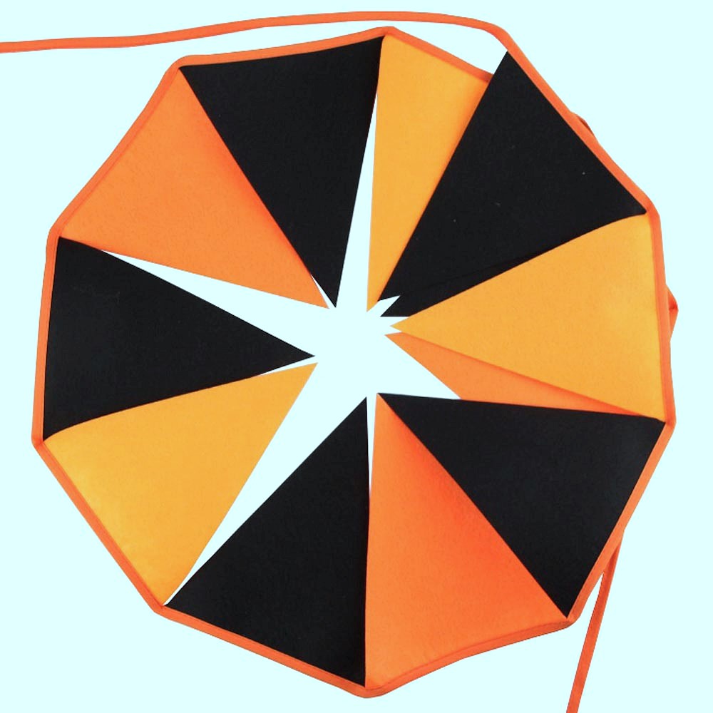 Oce 벽장식 포토존 행잉 패브릭 가랜드 오렌지블랙 캠핑 텐트 꾸미기 유치원 학예회 가렌더 기념일 용품