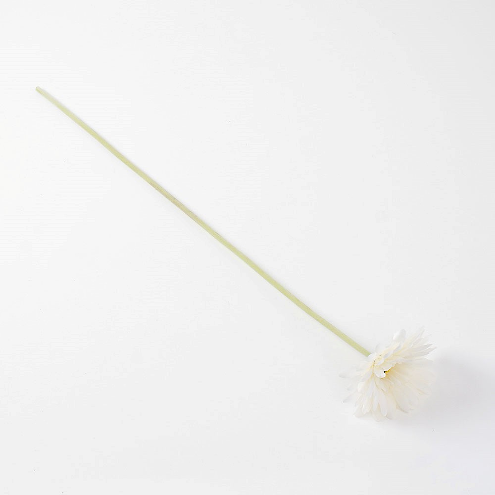 Oce 한송이 화려한 거베라 꽃 화이트 인테리어 조화 꽃병 꽃꽂이 식탁 가짜 꽃