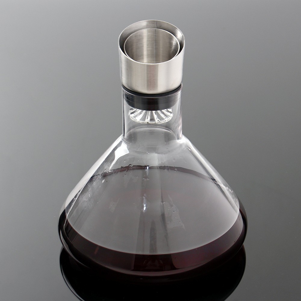 Oce 와인 주전자 에어레이터 1.5L 술병 술 주전자 디켄팅 디캔더