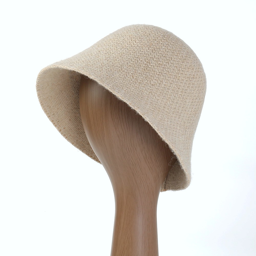 Oce 포근한 멋쟁이 여성 울 벙거지 브라운 사파리모자 여행 휴양지 모자 여자 버킷햇