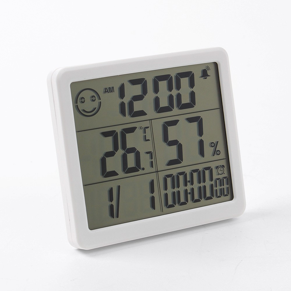 Oce 알람 데스크 시계 디지털 탁상시계 화이트 스마트 탁상시계 watch clock 책상 디지털온도계