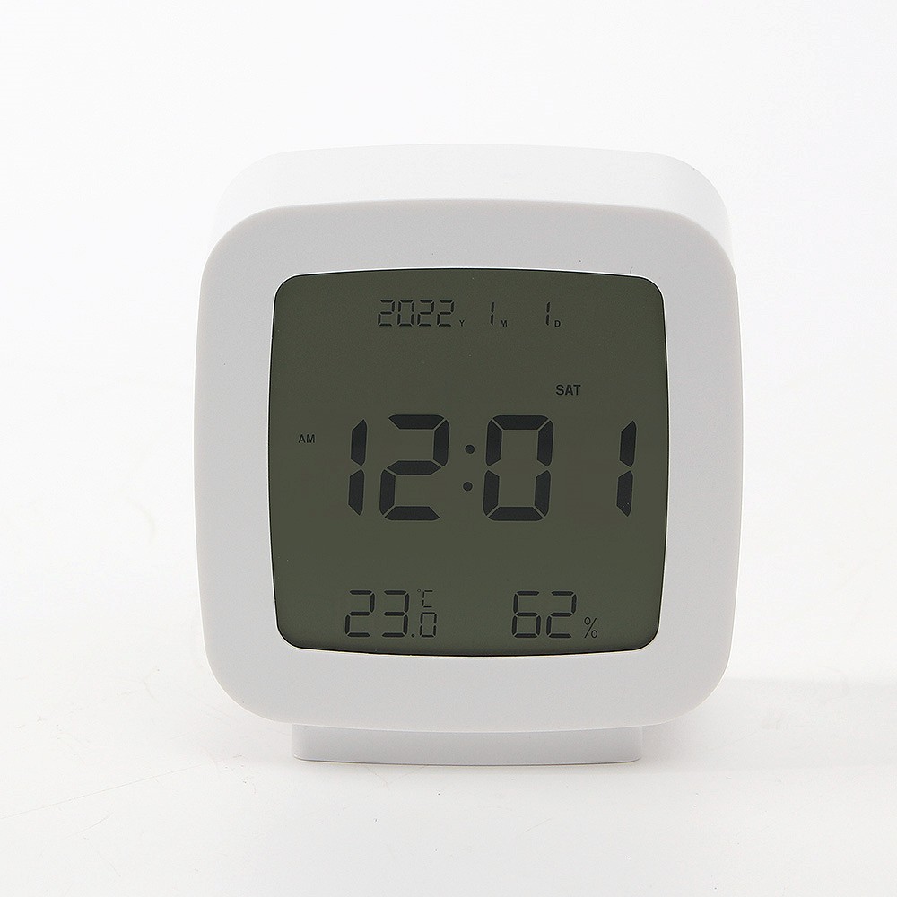 Oce 데스크 시계 디지털 탁상시계 화이트 스탠드 습온도계 책상 디지털온도계 watch clock