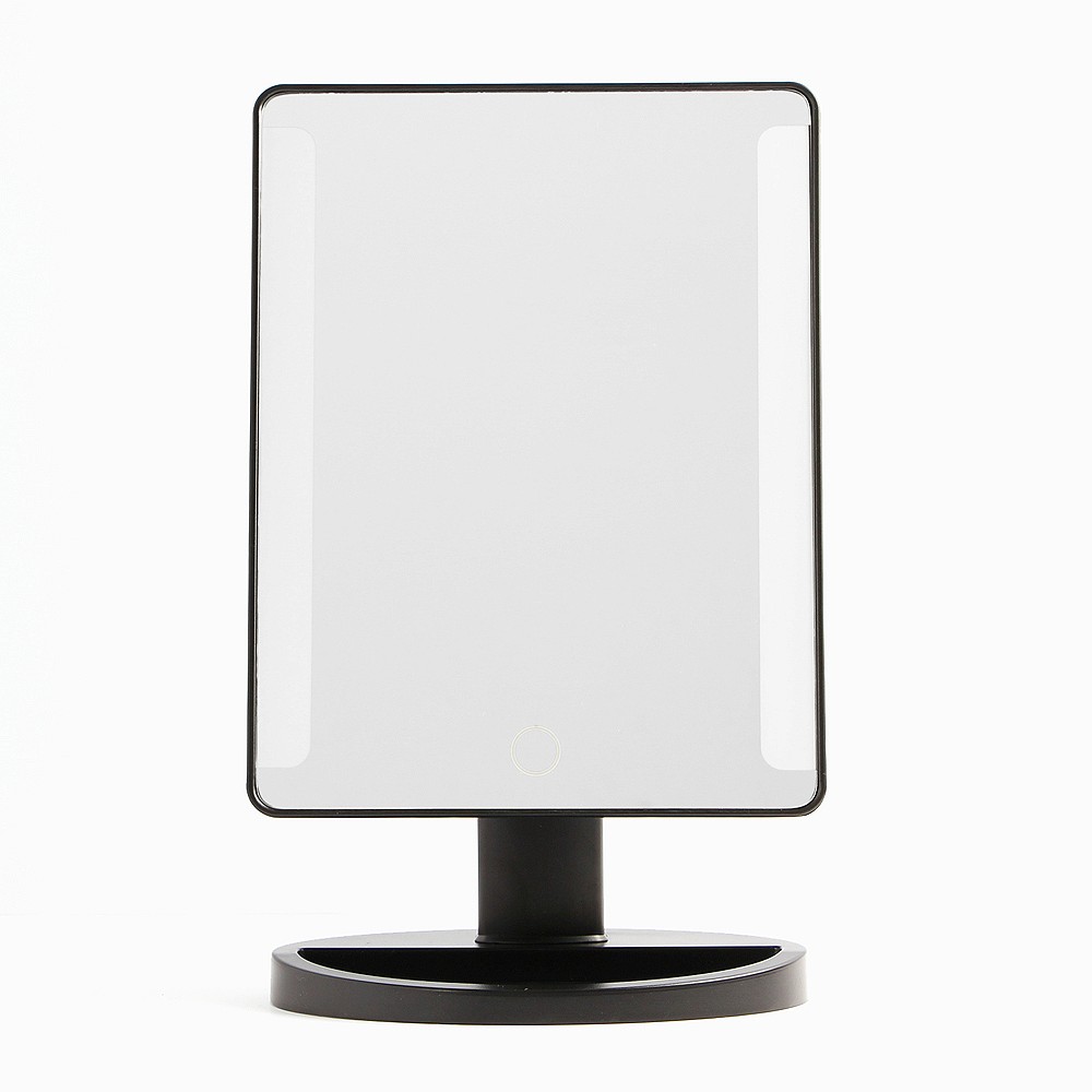 Oce 터치등 사각 스탠드 회전 거울 책상 화장경 각도조절 탁상거울 LED 화장대 거울