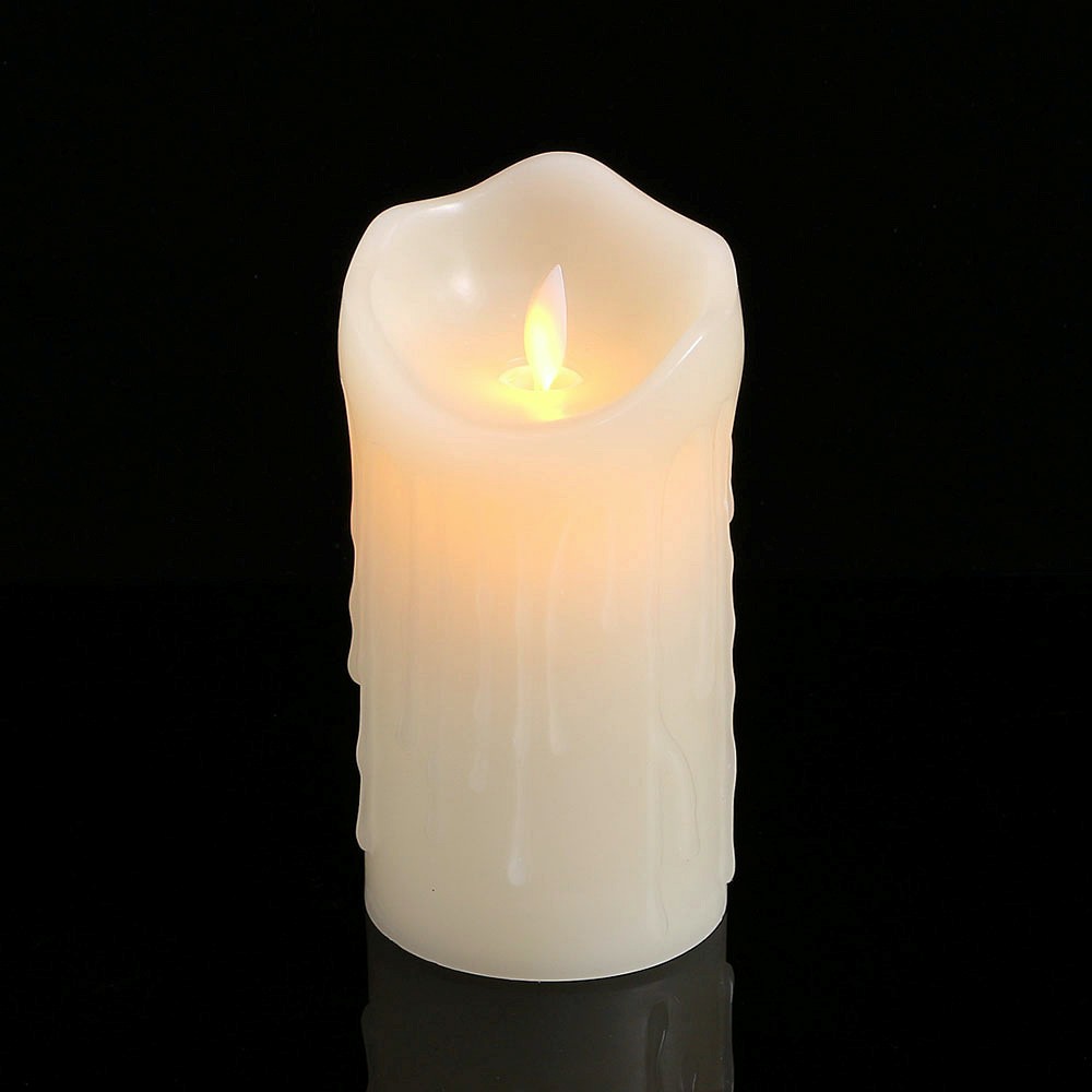 Oce 리얼 왁스 전기 촛불 파라핀 양초 15cm 전자 양초 티라이트 야외 LED 초