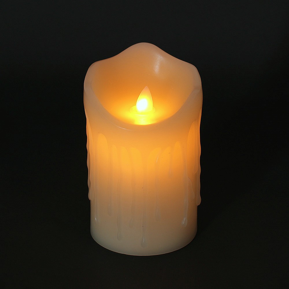 Oce 리얼 왁스 전기 촛불 파라핀 양초 12.5cm 축하 초불 행사용 전기 촛불 건전지 캔들