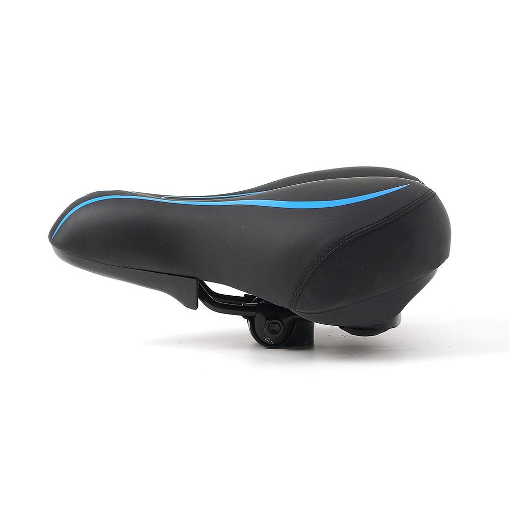 Oce 자전거 의자 인체공학 스프링 안장 블루  편안한 로드 패드 안전띠 전립선 의자 라이더 자리 덮개