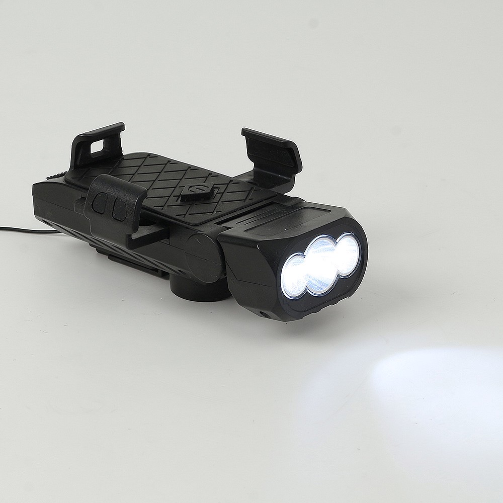 Oce LED 자전거 충전기 전조등 벨 블랙 자전거라이트 휴대폰충전기 클락션 후레시