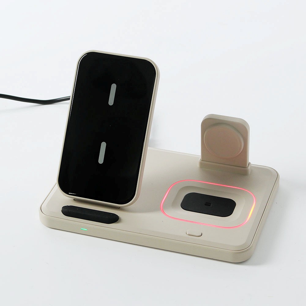 Oce 탈착 고속 휴대폰 이어폰 무선충전기 베이지 애플 워치 충전기 인번터 휴대폰충전기