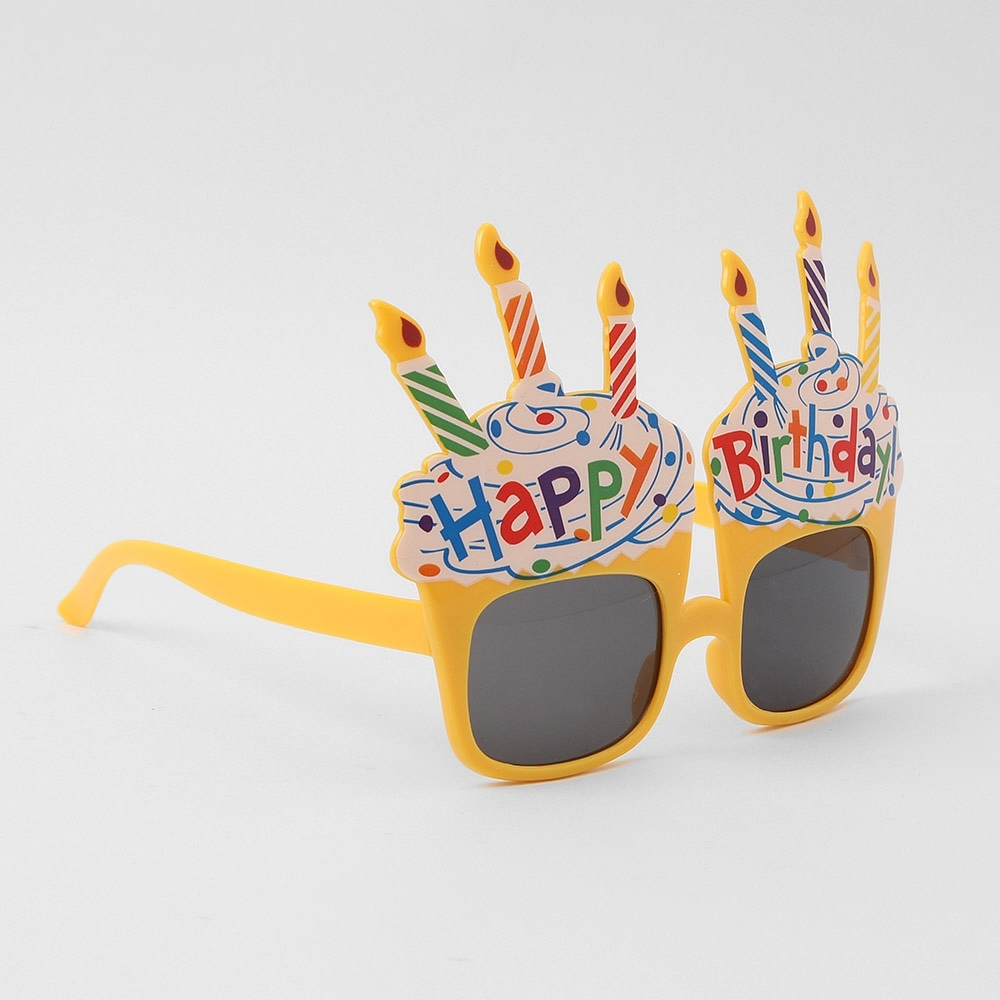 Oce 생일초 안경 파티 선글라스 옐로우 썬글래스 케이크 양초 썬그라스 선그래스