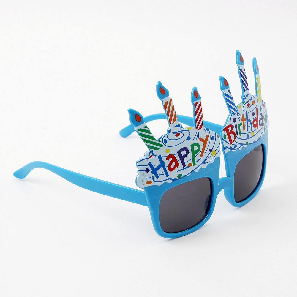 Oce 생일초 안경 파티 선글라스 블루 케이크 양초 썬그라스 파티용품 썬글래스