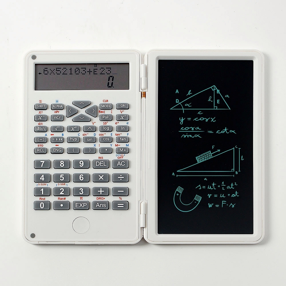 Oce 계산식 공학용 노트패드 전자계산기 화이트 calculator 전자 메모보드 엔지니어 게산기