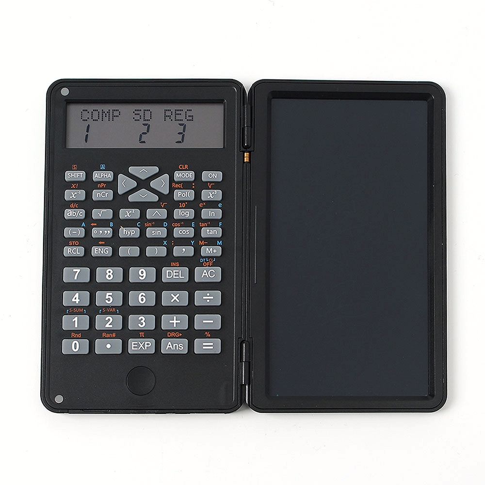 Oce 계산식 공학용 노트패드 전자계산기 블랙 전자 메모보드 공학계산기 calculator