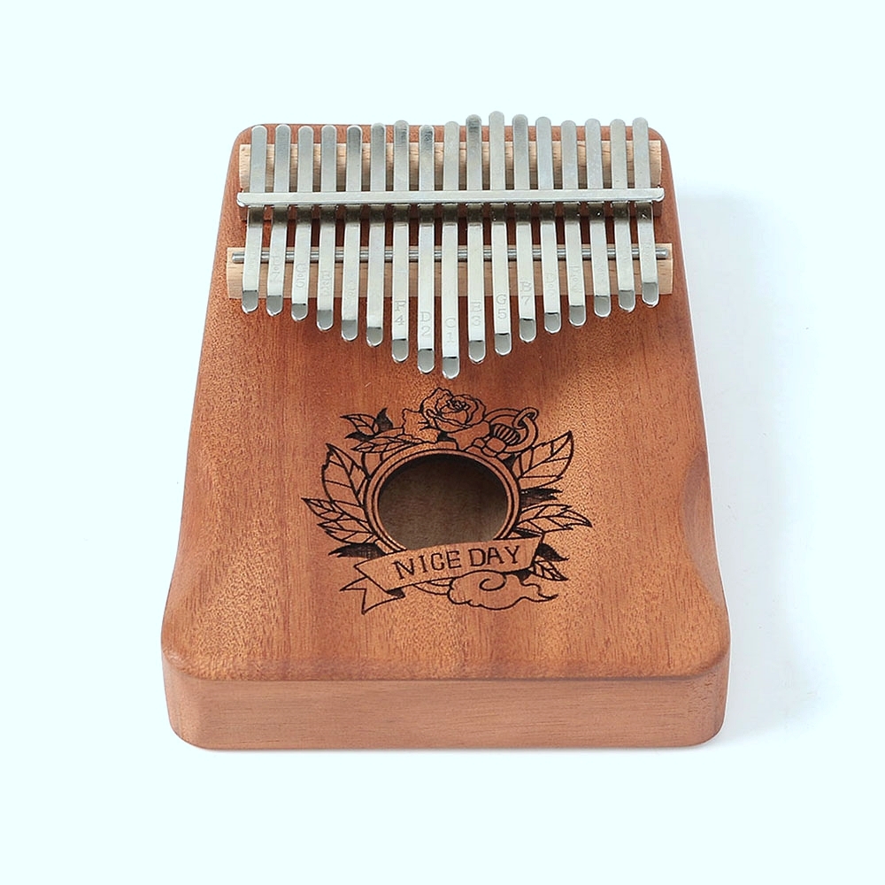 Oce 소형 악기 나무 칼림바 튜닝 파우치 set 로즈오크 KALIMBA 손가락 음반 카리브 카림바