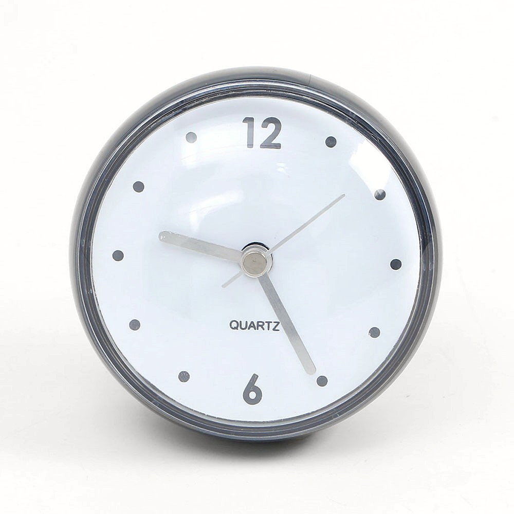 Oce 저소음 흡착 시계 주방 방수 벽시계(블랙+화이트) 붙이는벽시계 화이트컬러 민트흰색칼라