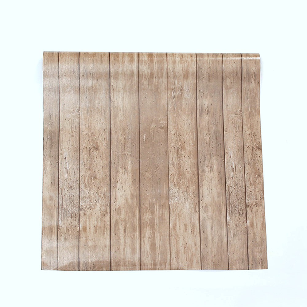 Oce 방수 나무 무늬 벽지 시트지 체크 필름지 브라운 1M 가구리폼도배지 주방벽꾸미기 중후한무늬