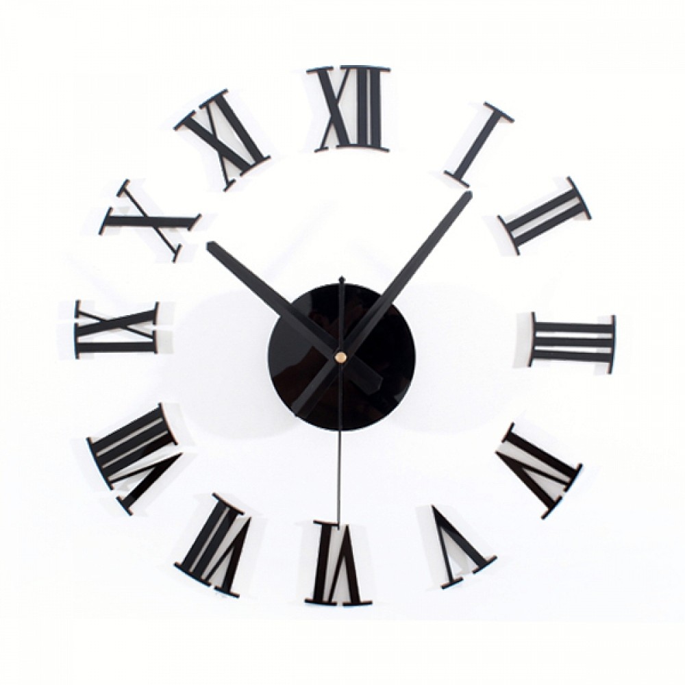 Oce 월데코 벽 디자인 시계 로마숫자 사무실꾸미기스티커 주방엔틱인테리어 월아트무브먼트