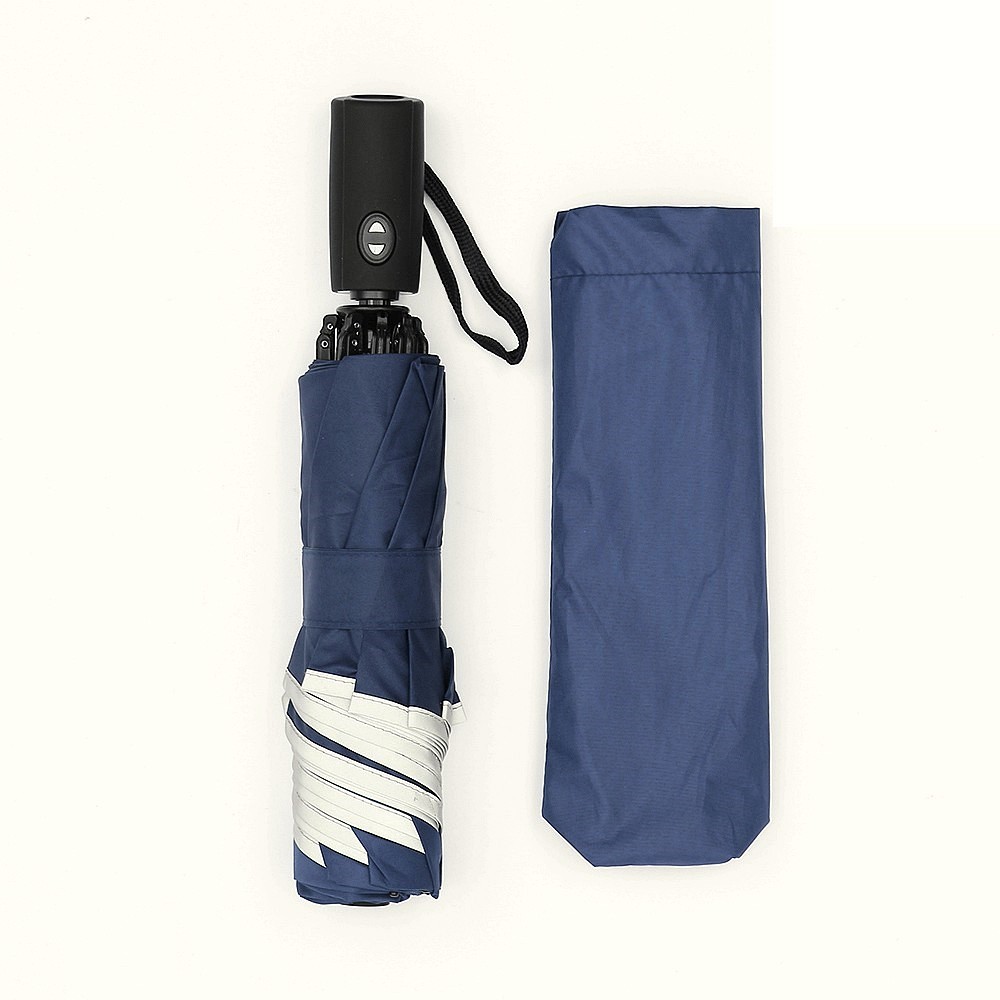 3단 거꾸로 접는 자동 안전 우산 햇빛 가림막 SUNSHADE 반사띠 발광 우산