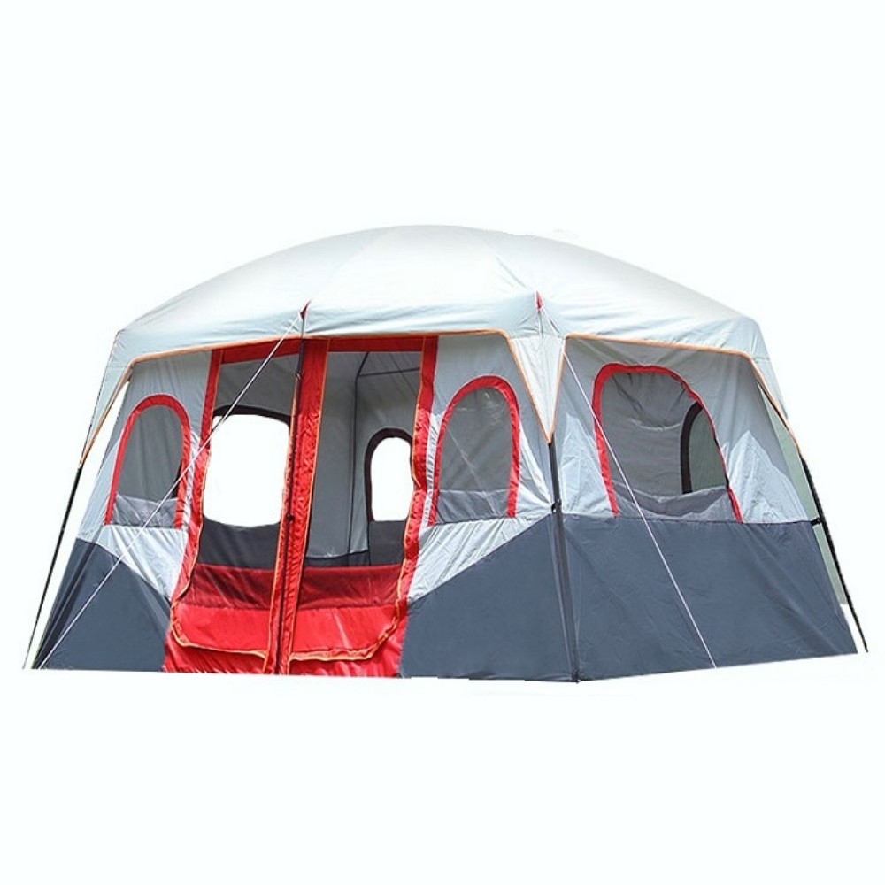 대형 거실형 12인용 지붕 방수 투룸 텐트 레드 낚시 등산 잠자리 육인용 접이식 차박 해충 자외선 차단