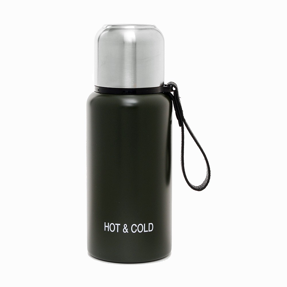 Oce FDA 뚜껑 텀블러 티 물병 1L 다크그린 보온 보냉 물통 원터치 보온병 휴대용 보틀