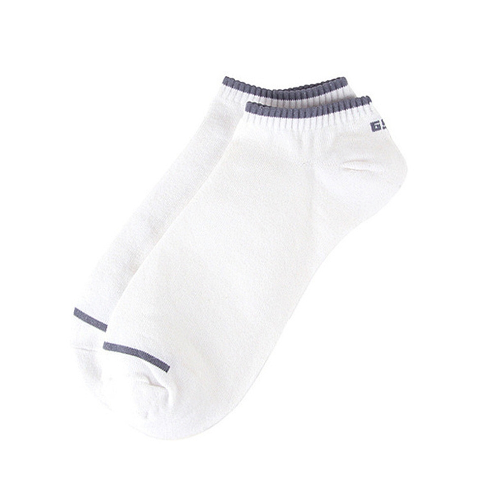 남성 발목 면혼방 국산 슬림 테두리 양말 흰파 1ea켤레 학생 어른  명품 컬러 남자 기본 발목