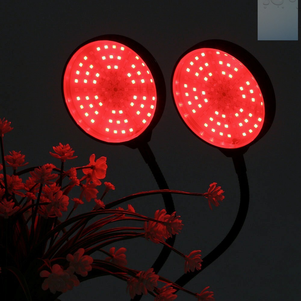 쑥쑥 광합성 LED 식물 성장등 2헤드 블루레드 전구 램프 화분빛 홈플랜트