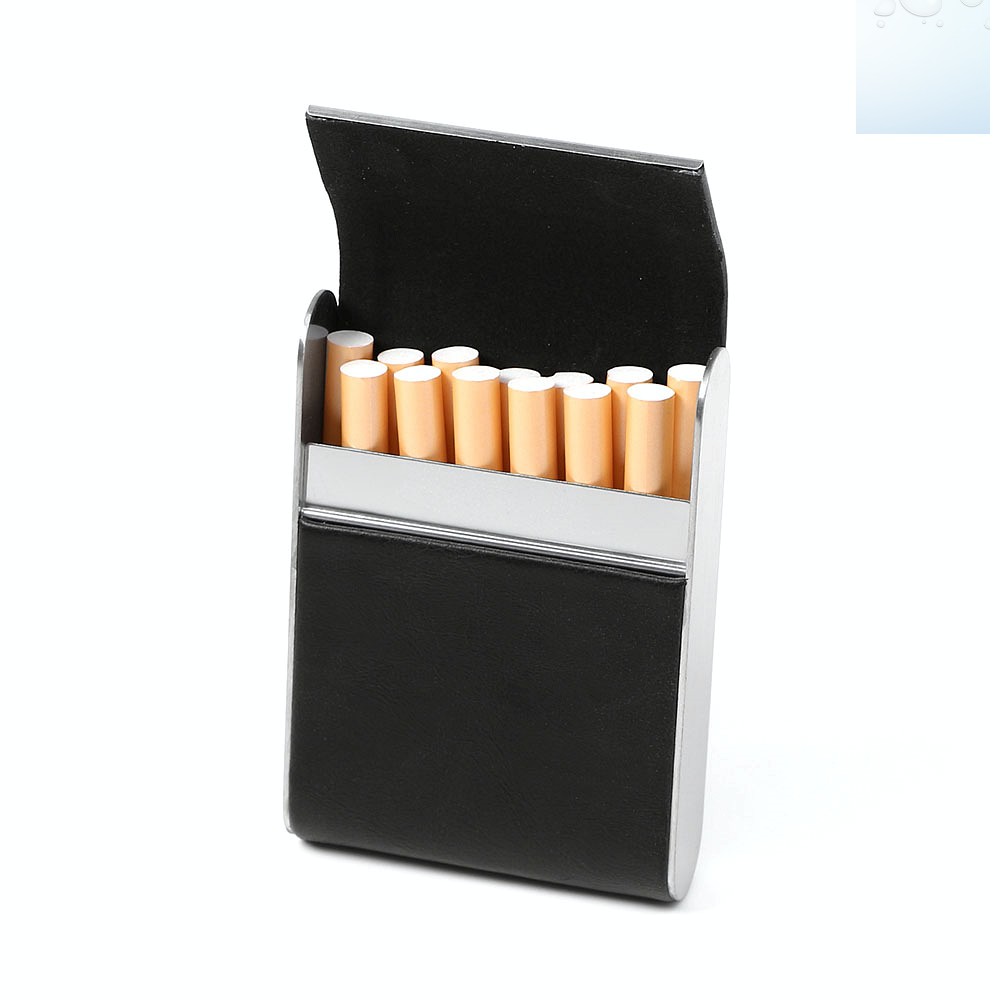 인조가죽 담배 케이스 고급 담뱃갑(블랙) 에티켓 포켓 슬림 백 이너백