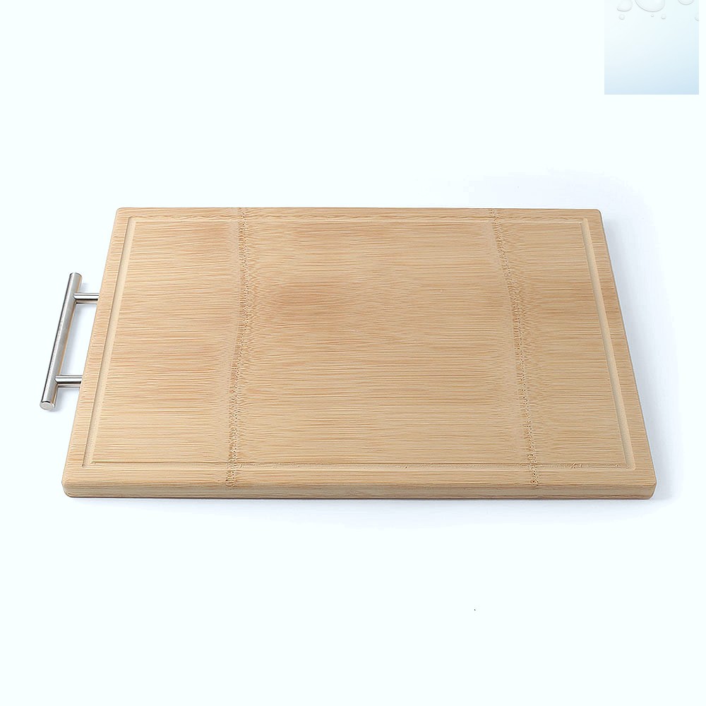 Oce 유니크 손잡이 대나무 위생 부엌 목재 도마 45x32cm 작업판 조리 요리판