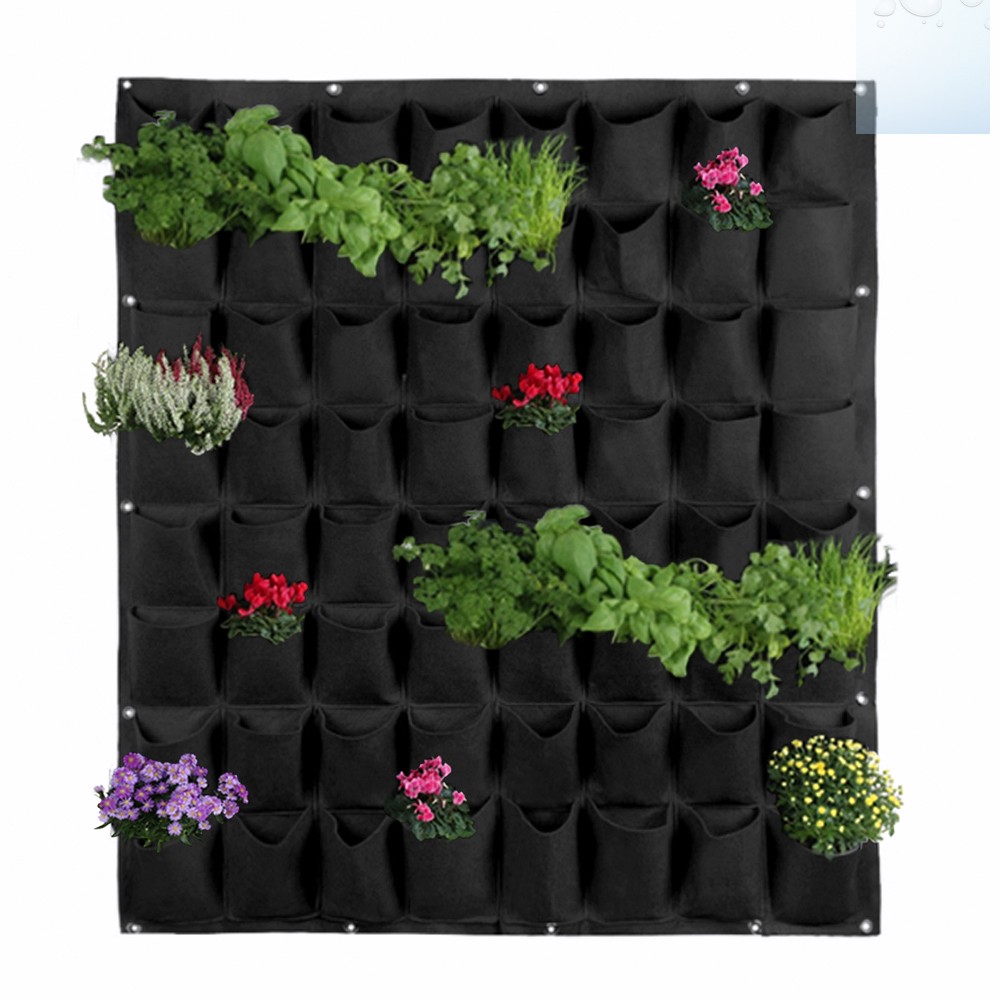 실내 화원 식물 벽걸이 화분 꽃이 주머니 100x100 64 카페 플랜트월 꽃꽂이 바구니 벽면 녹화