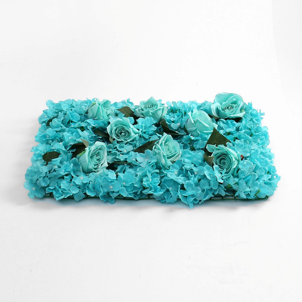 Oce 플랜트월 조화 벽장식 블루b 60x40 플라스틱 플라워 인조 식물 조경 소품  카페 조화 꽃벽