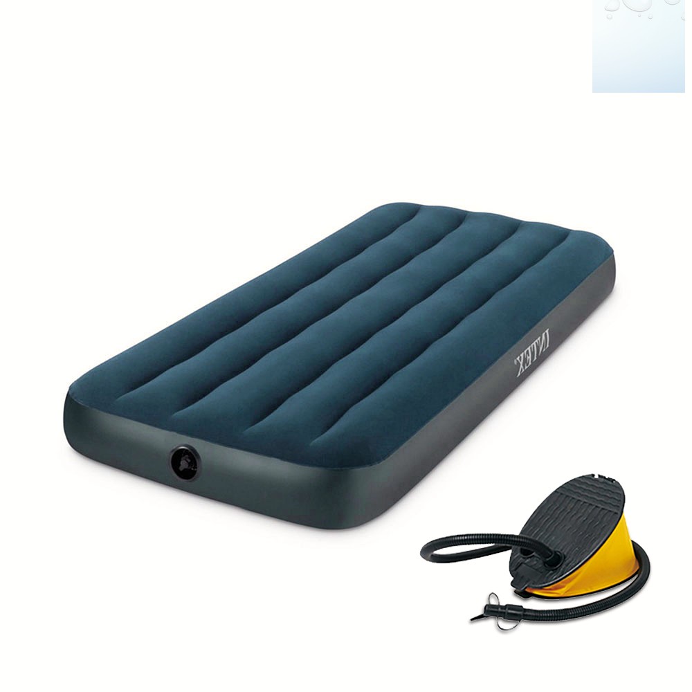 Oce 캠핑 공기 매트 간이 침대+발펌프세트(싱글) (그린) 텐트 침구 침구 메트 차박 야전 침대