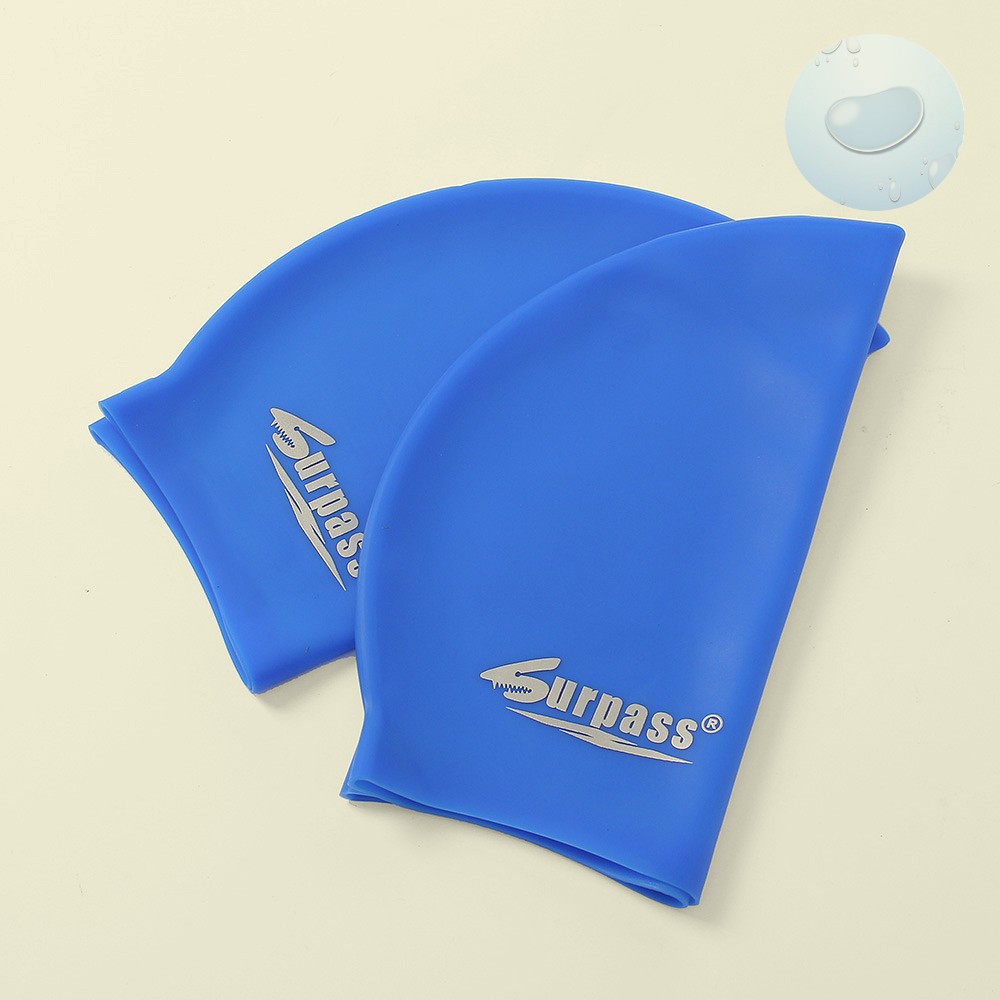 Oce 초보 선수 방수 수영 모자 스윔캡 블루 2p 수영 용품 실내 수영장 모자 머리 보호