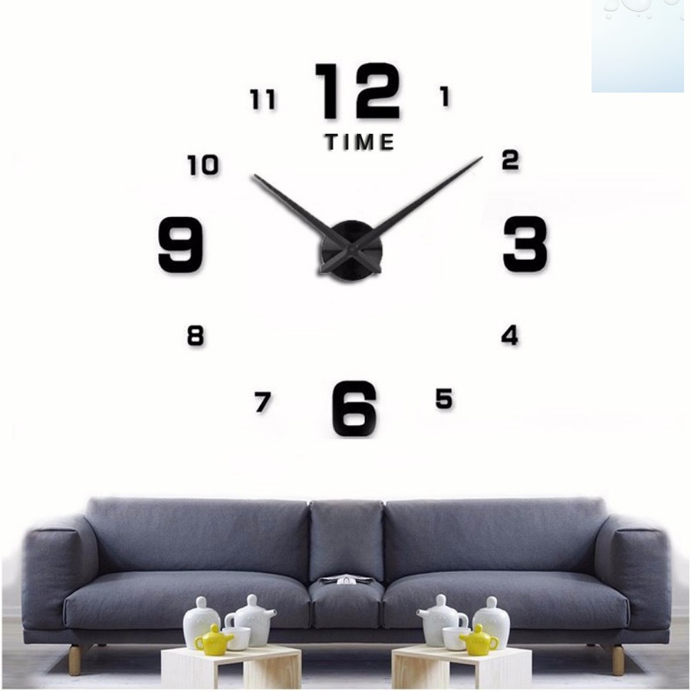 Oce 월데코 벽 디자인 시계 블랙 넘버 사무실 꾸미기 스티커 홈카페 만들기 주방 엔틱 인테리어