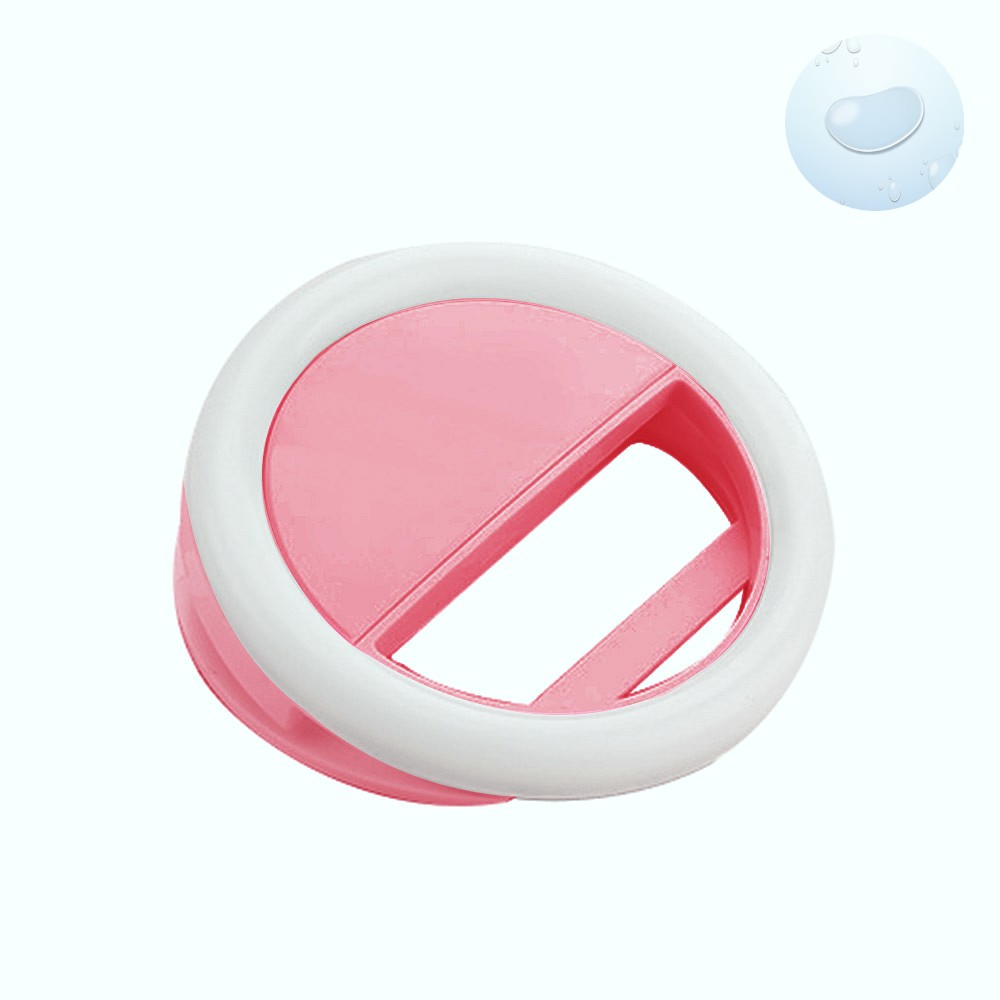 Oce 셀카 핸드폰 집게 조명 LED 핑크 휴대용  램프 스마트폰 전등