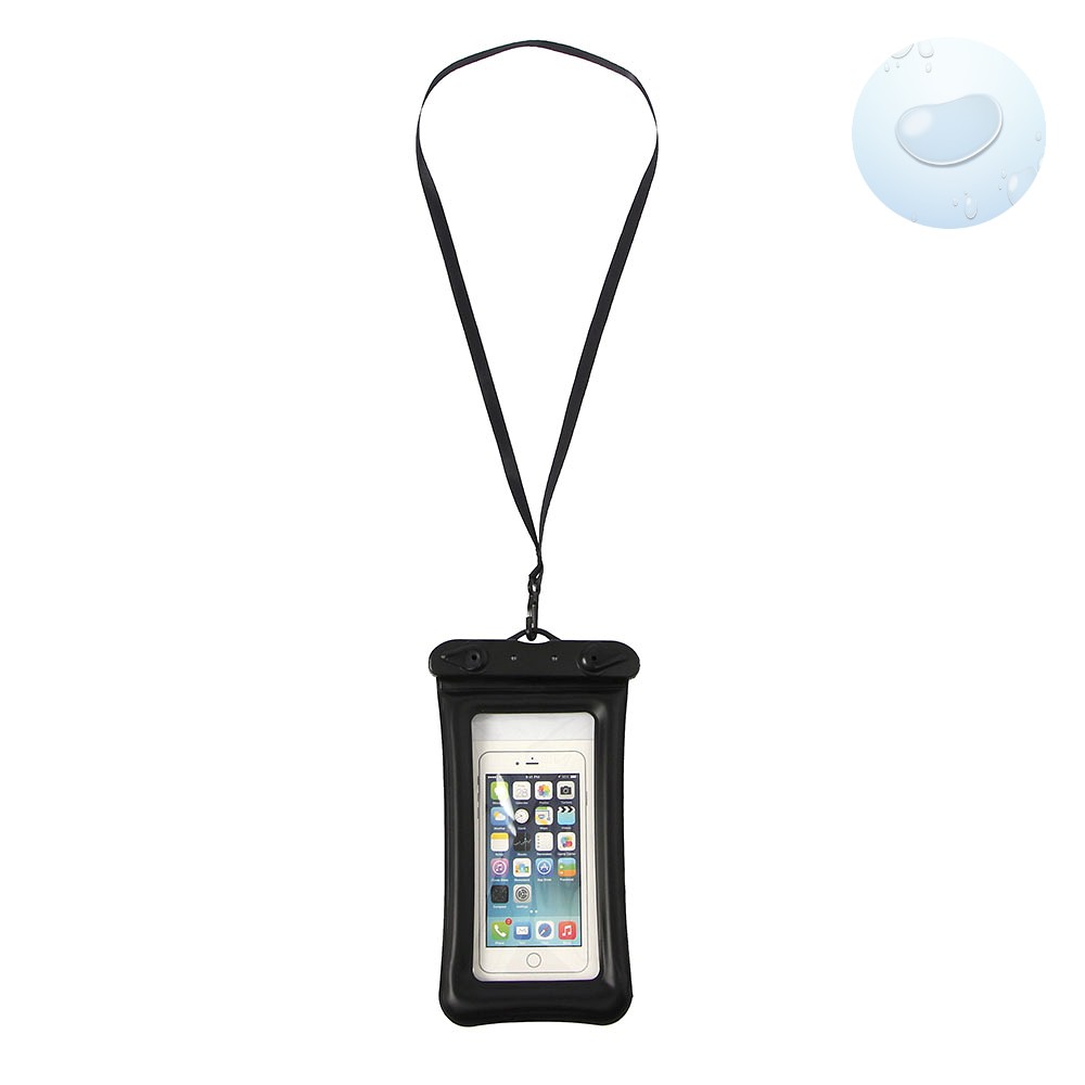 Oce 물놀이 방수 휴대폰 파우치 튜브 가방 블랙 스마트폰 보관 비치 용품 비닐 크로스백