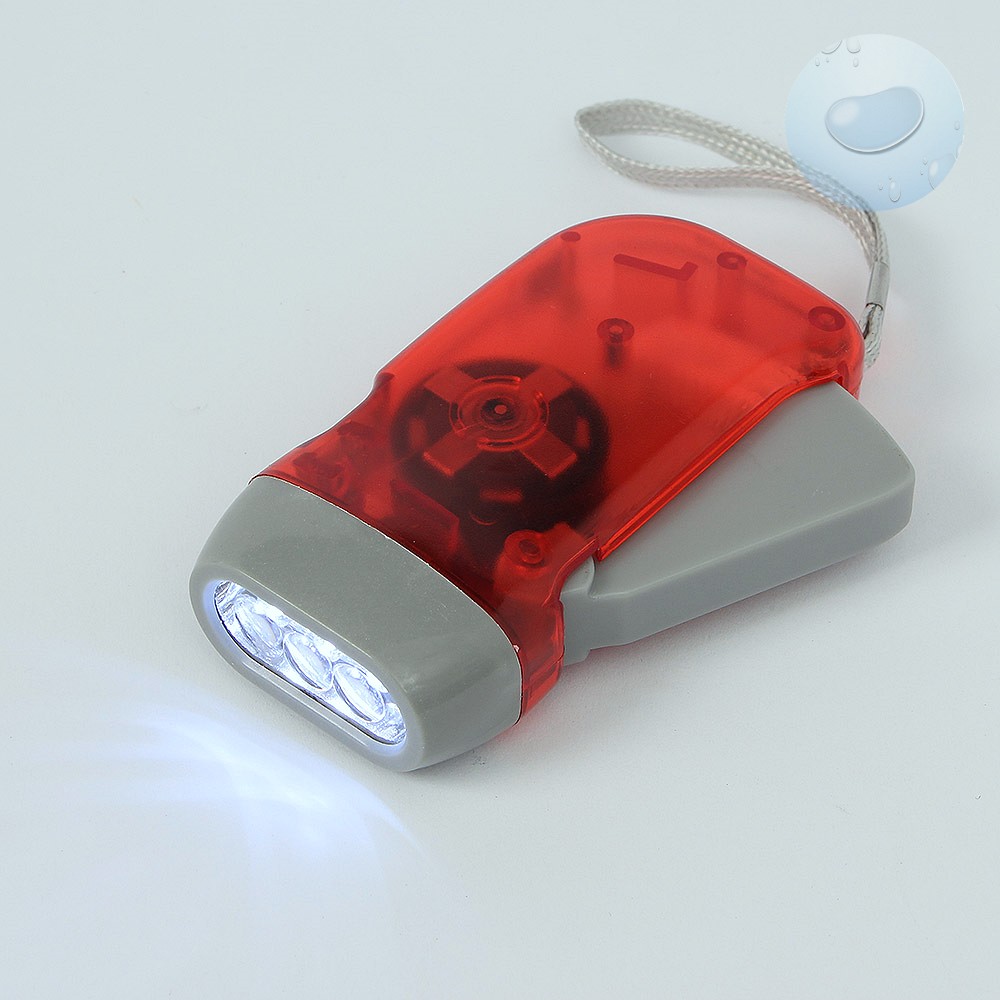 LED 자가 발전 손전등 비상 랜턴 레드 소형 후라쉬 미니 손전등 휴대용 렌턴