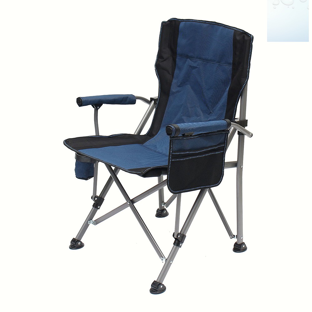 Oce 등받이 팔걸이 컵홀더 캠핑 폴딩 체어 블루 야외 접이 의자 커피 테이블 접이식 접는 의자