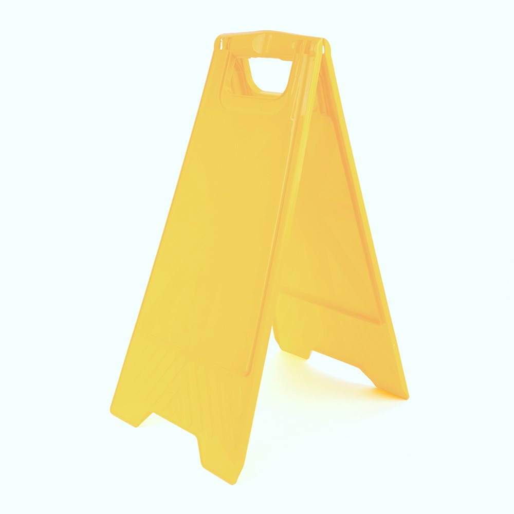 Oce A자 보드 세우는 노란 표지판 무지 입간판 표찰보드 노랑푯말 아크릴스탠드
