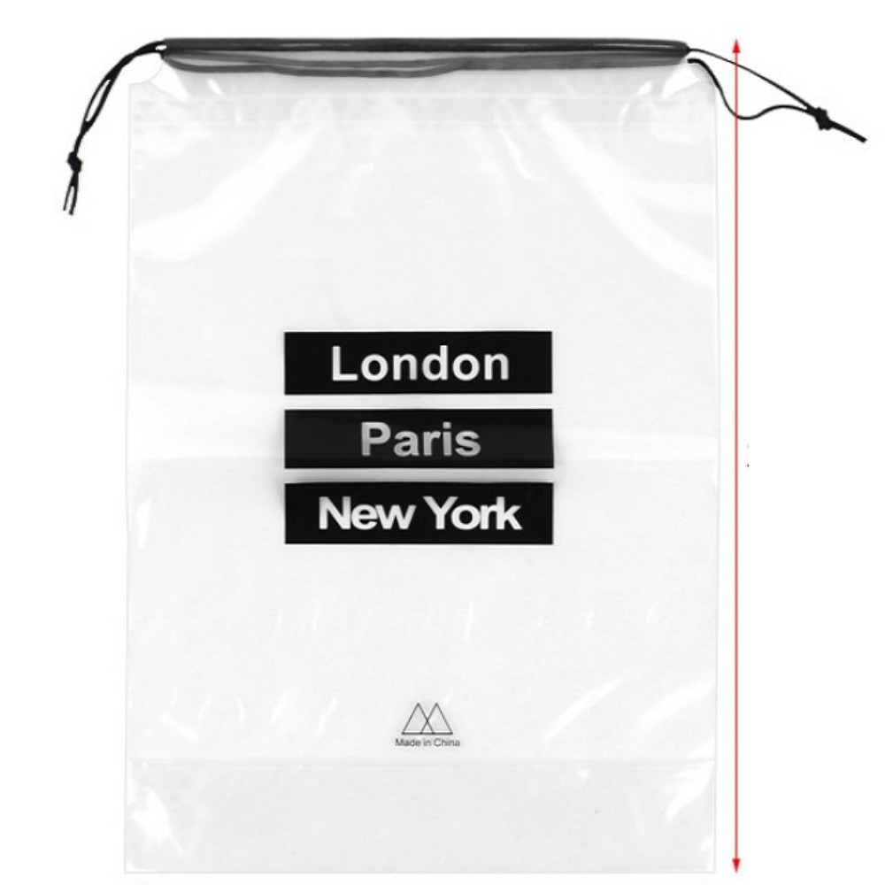 Oce 트래블 파우치 투명 PVC 이너백 5P 속옷 신발 주머니 신주머니 여행 비닐 가방