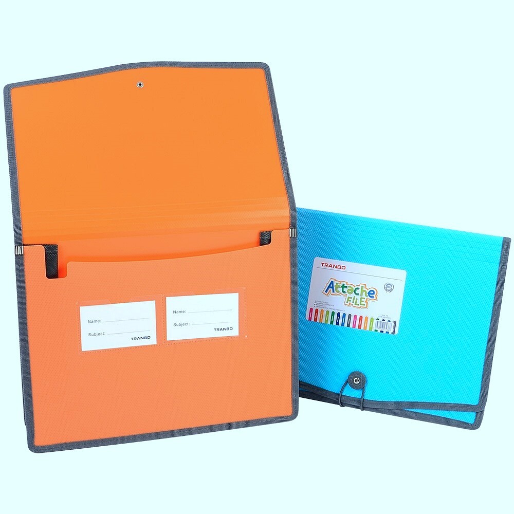 Oce 노트,서류 파일 정리 가방(파스텔 컬러, A4 크기) 포켓 책철 A4서류철